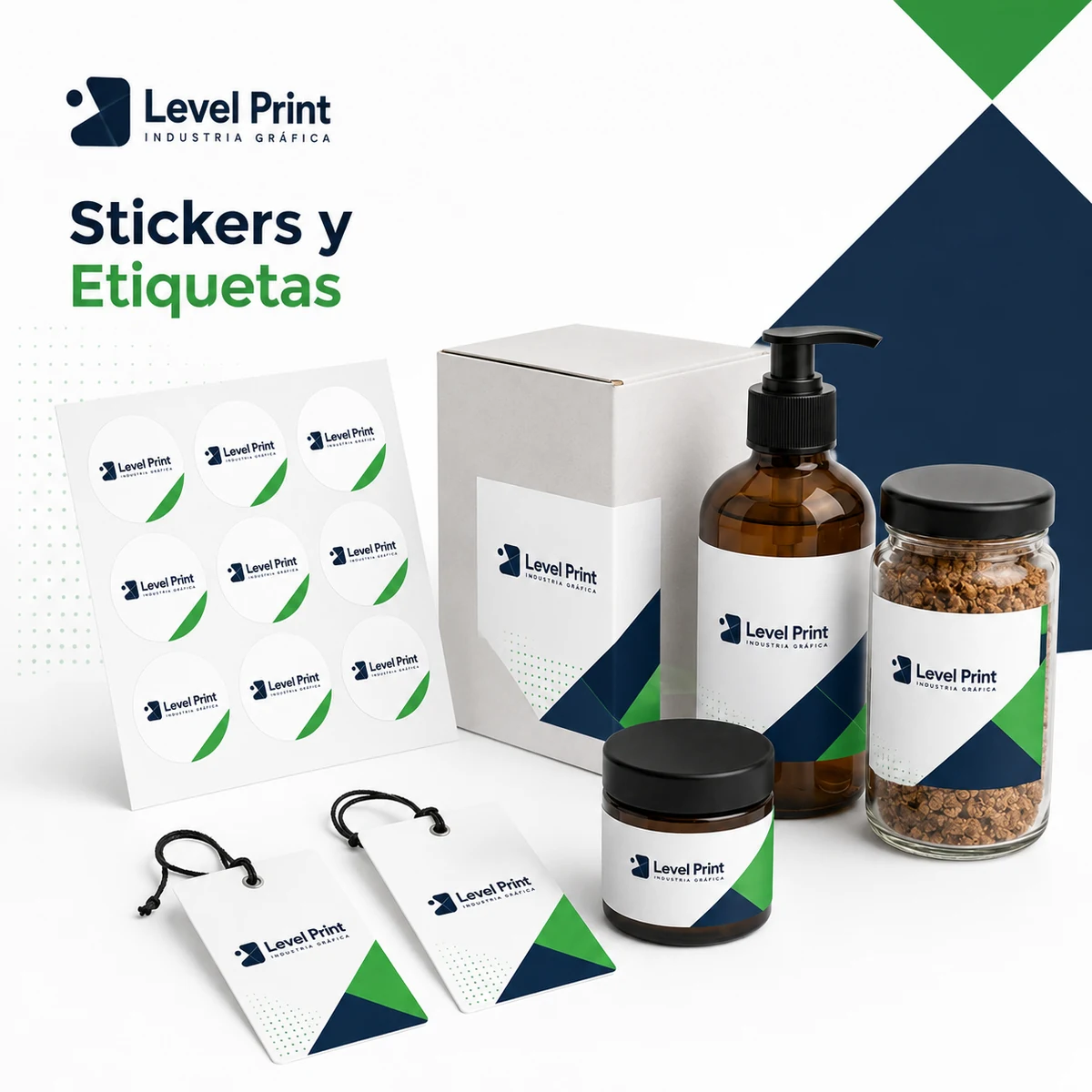 Etiquetas Adhesivas impresos por Level Print